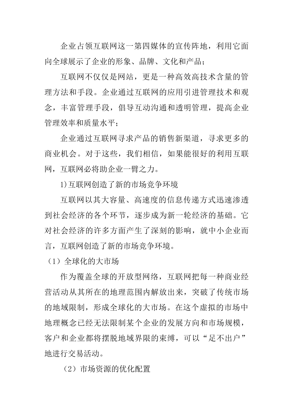 XX企业网站商业计划书_第2页