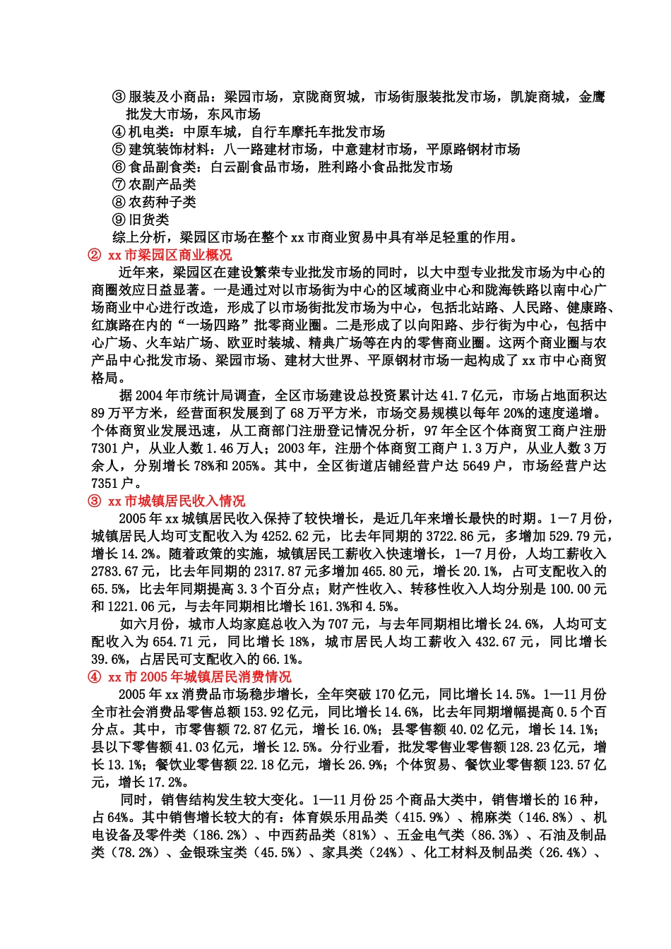 xx市场园区商业调查报告_第2页