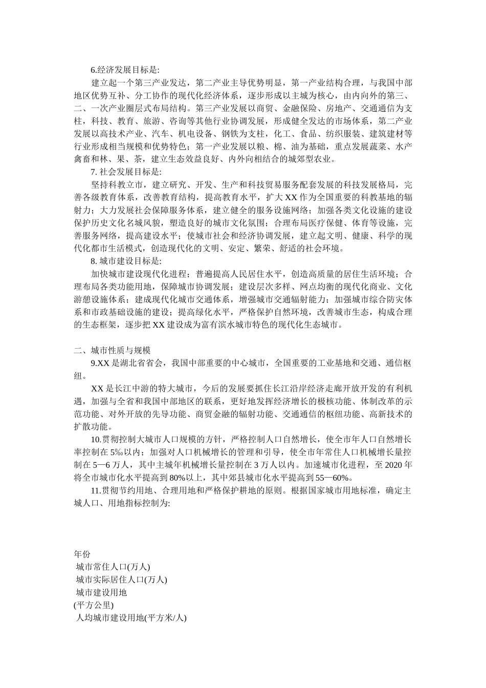 XX市城市总体规划_第2页