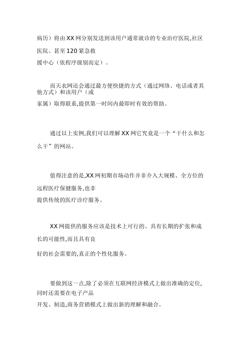 XX网商务创业计划_第3页