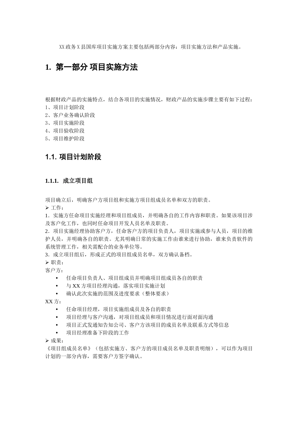 X县国库项目实施方案_第3页