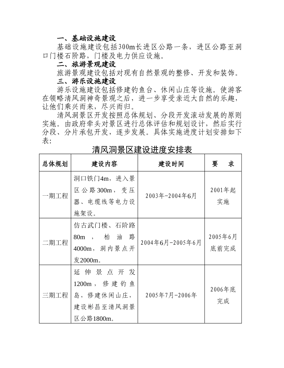 城步苗族自治县清风洞景区旅游开发项目建议书_第3页