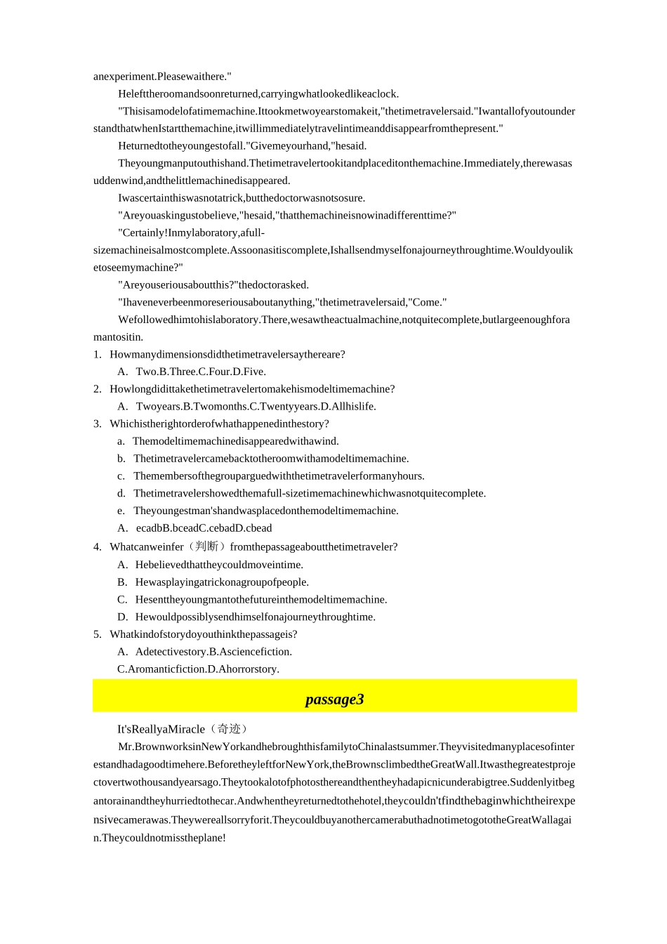 初中阅读理解之人物传记_第2页