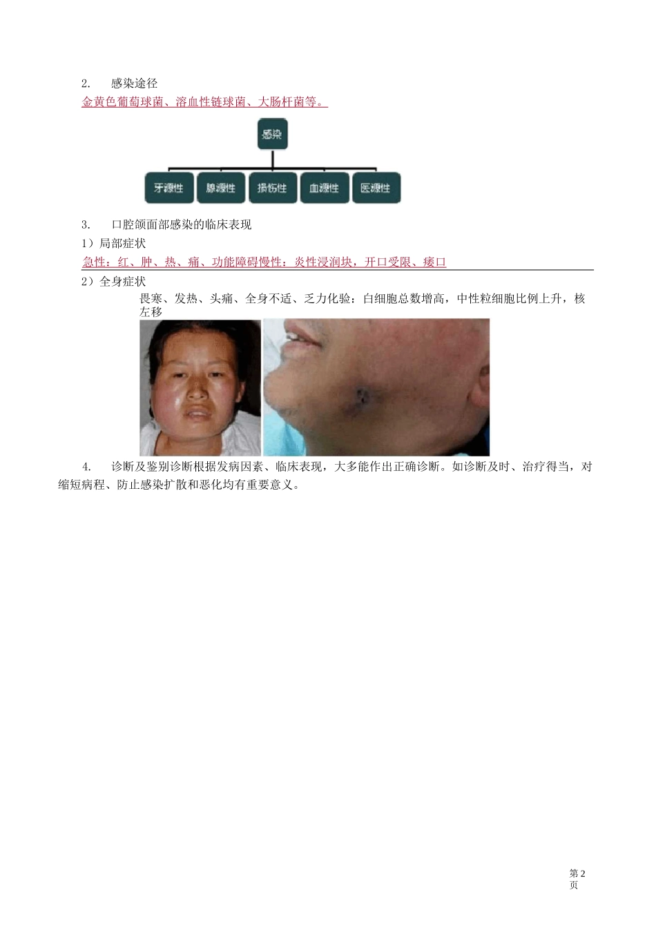 口腔颌面外科学-口腔颌面部感染讲义_第2页