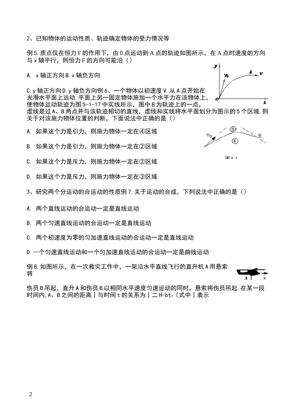 曲线运动题型整理_第2页