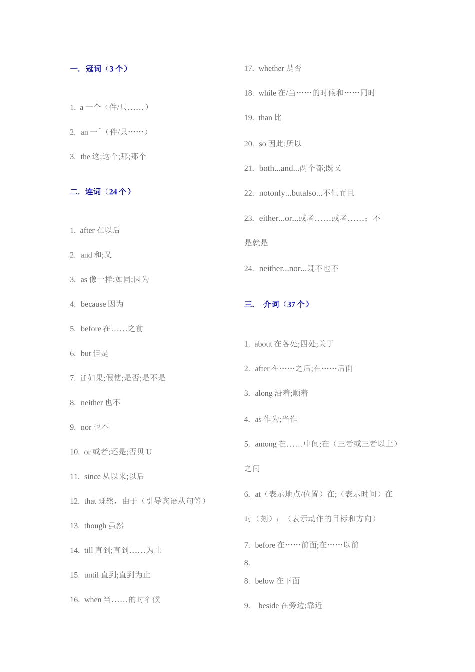 中考英语核心词汇表_第1页