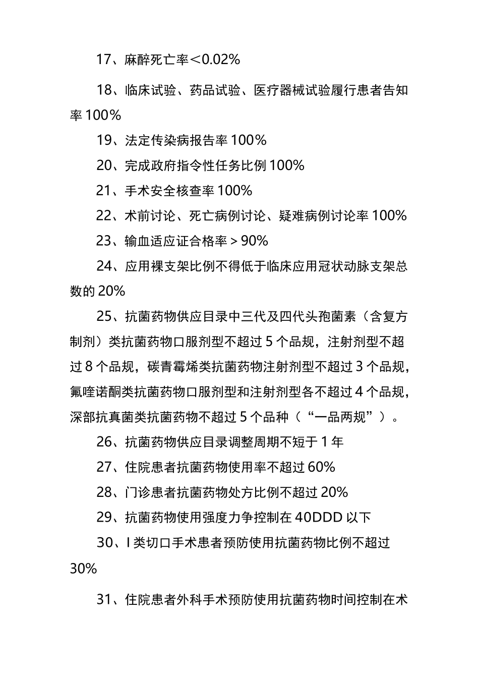 医院质量与安全指标_第2页