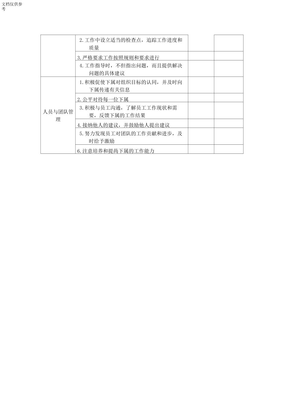 员工工作表现贡献评估表_第3页