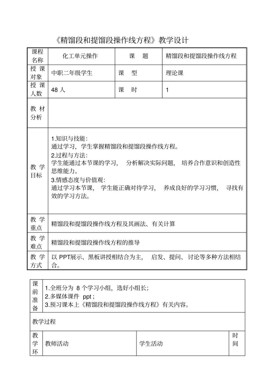 精馏段和提馏段操作线方程_第1页