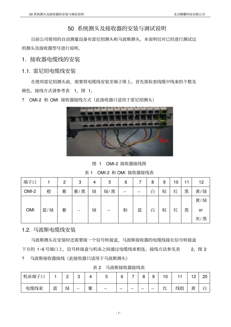 系统测头及接收器的安装与调试_第1页