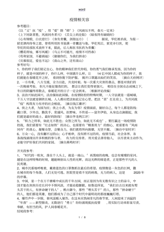 素材疫情相关