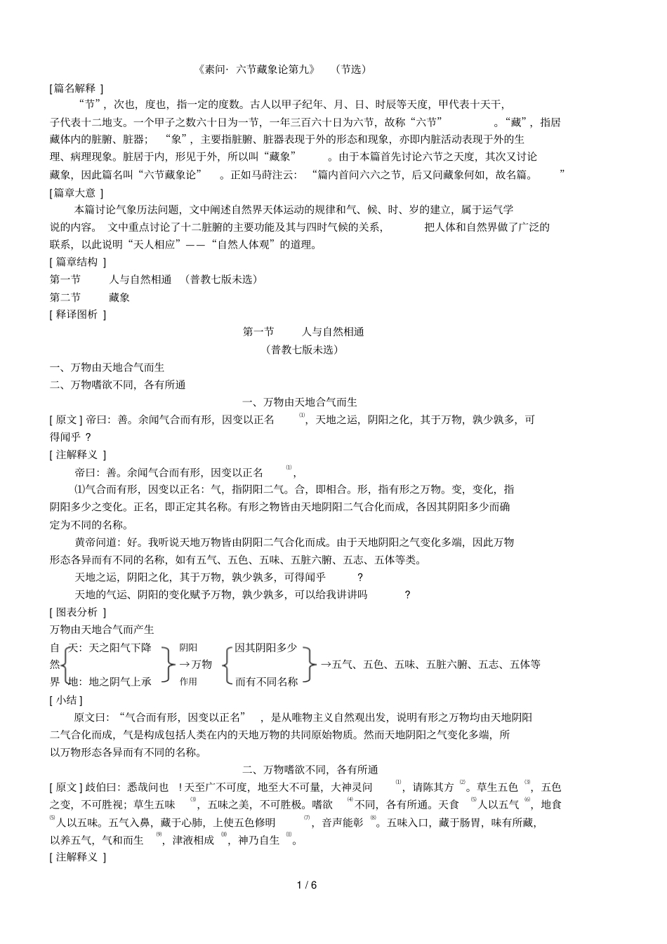 素问_藏象论选_第1页