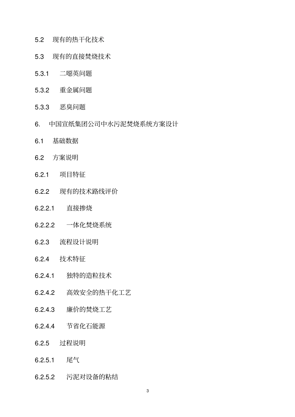 红星中水污泥焚烧项目可行性研究报告_第3页