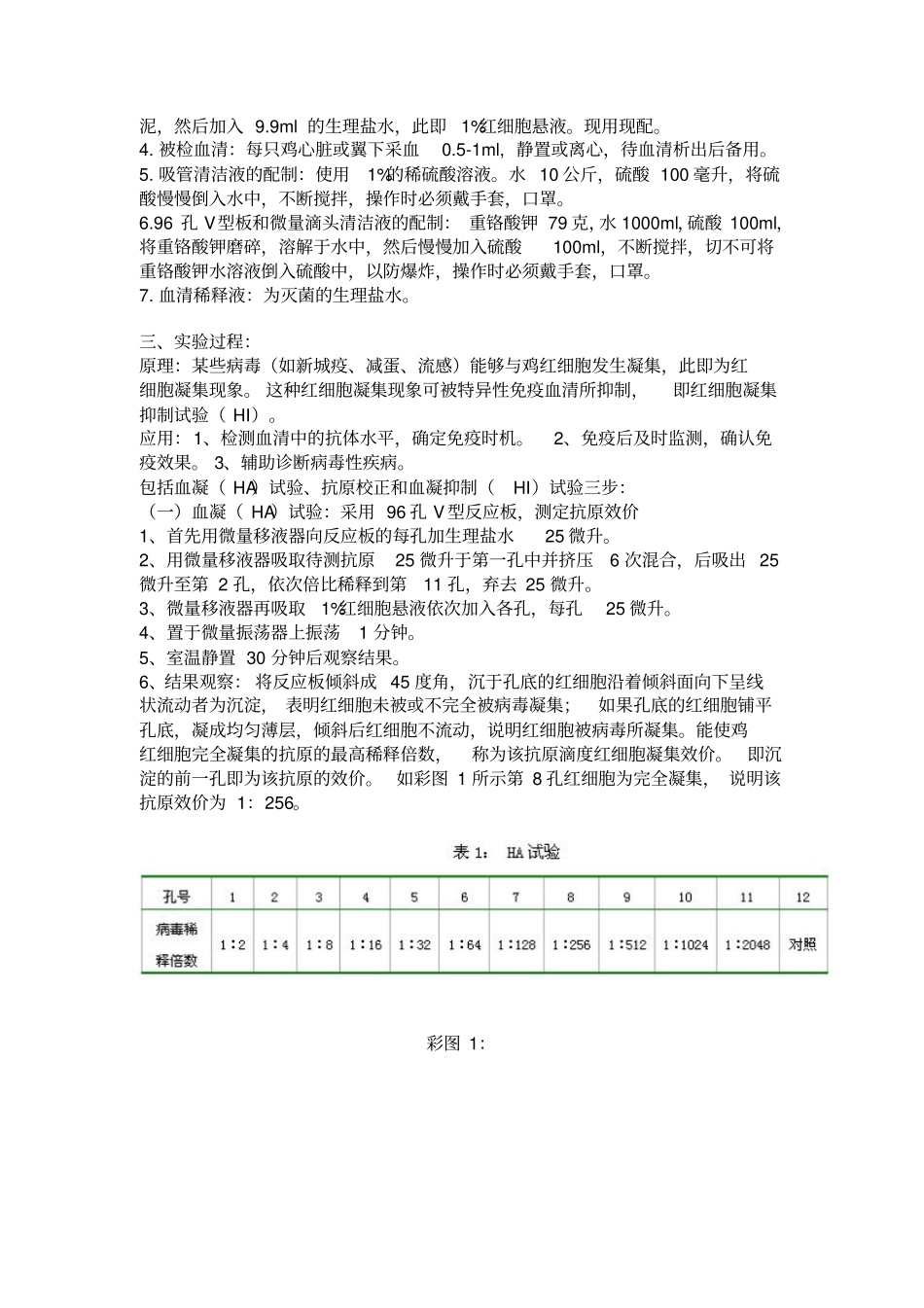 红细胞凝集试验HA与红细胞凝集抑制试验HI_第2页