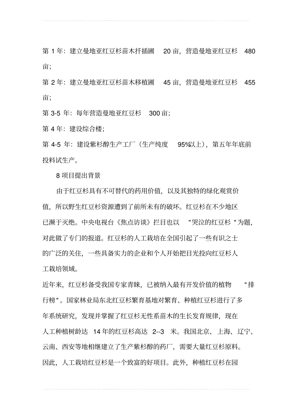 红豆杉种植项目可行性研究报告_第2页