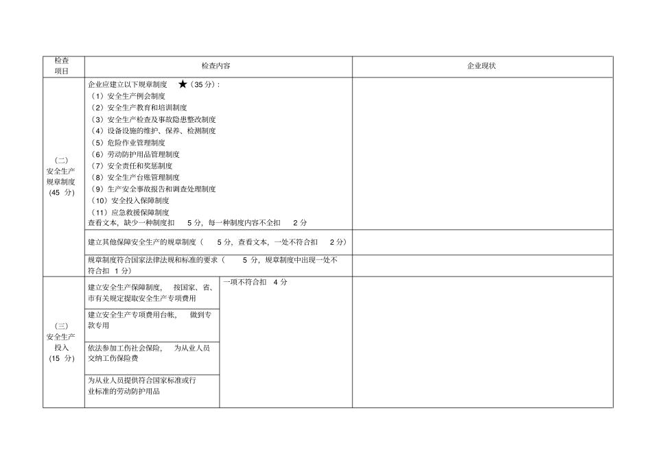级标准化安全生产检查表_第2页