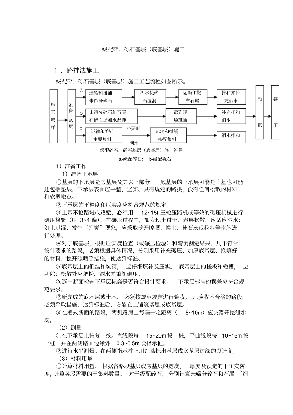 级配碎、砾石基层底基层施工_第1页