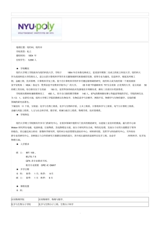 纽约大学理工学院