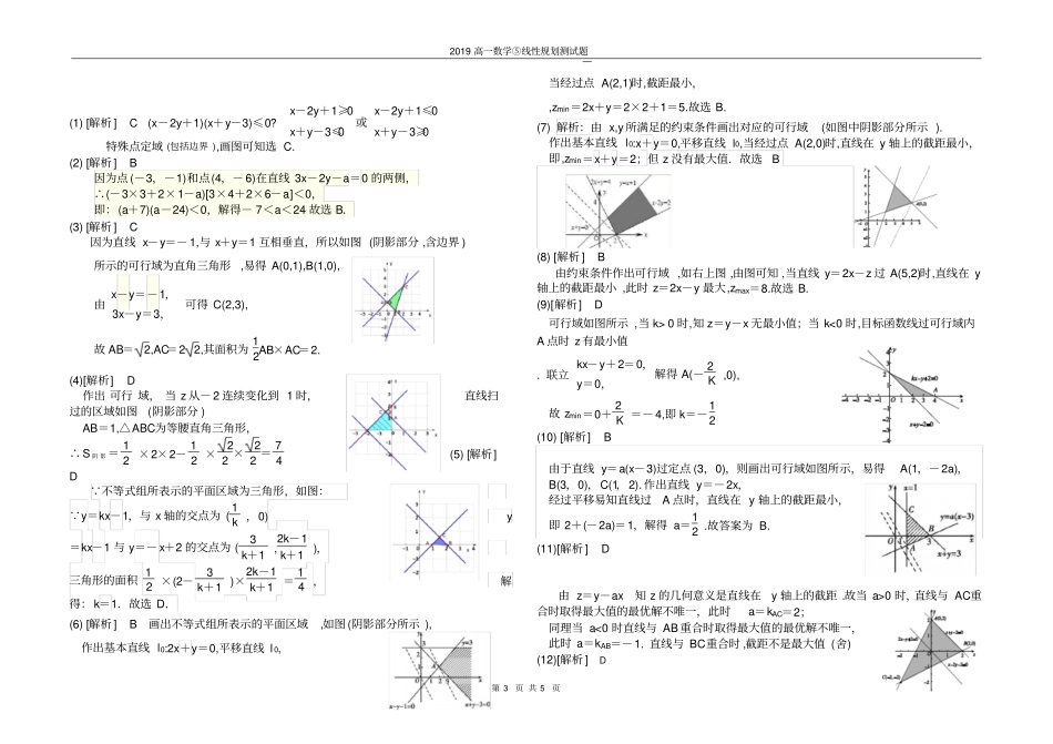 线性规划测试题_第3页