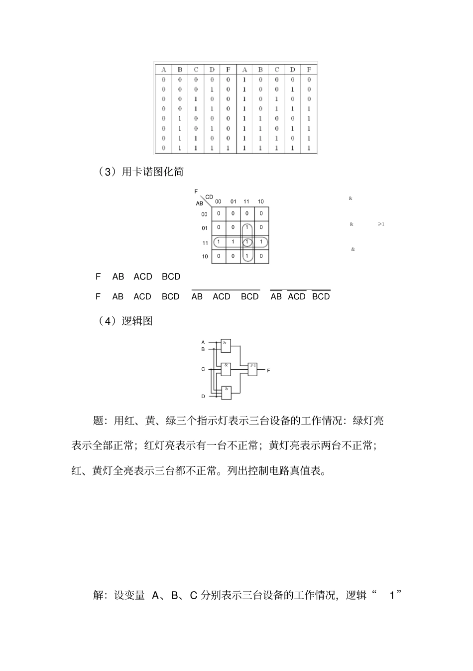 组合逻辑电路练习题_第2页