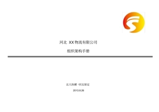 组织架构手册更新版