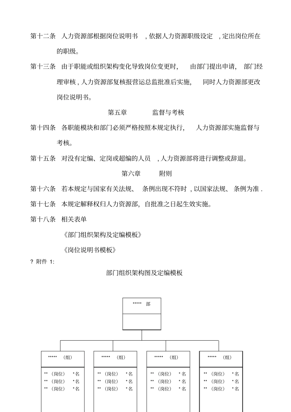 组织架构设置定编定岗管理规定_第3页