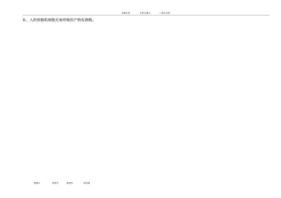 细胞呼吸学案_第3页