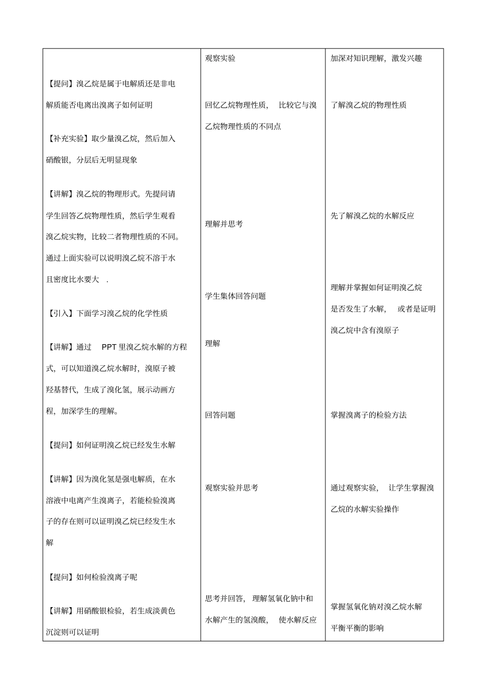 经典卤代烃教学设计_第3页
