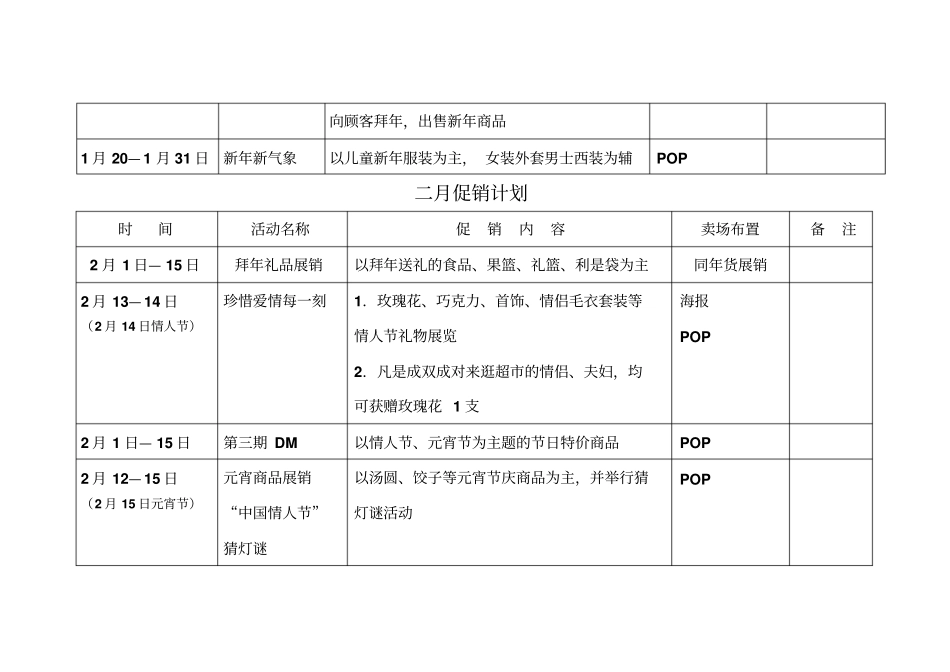 经典咨询方案-超年促销计划_第2页