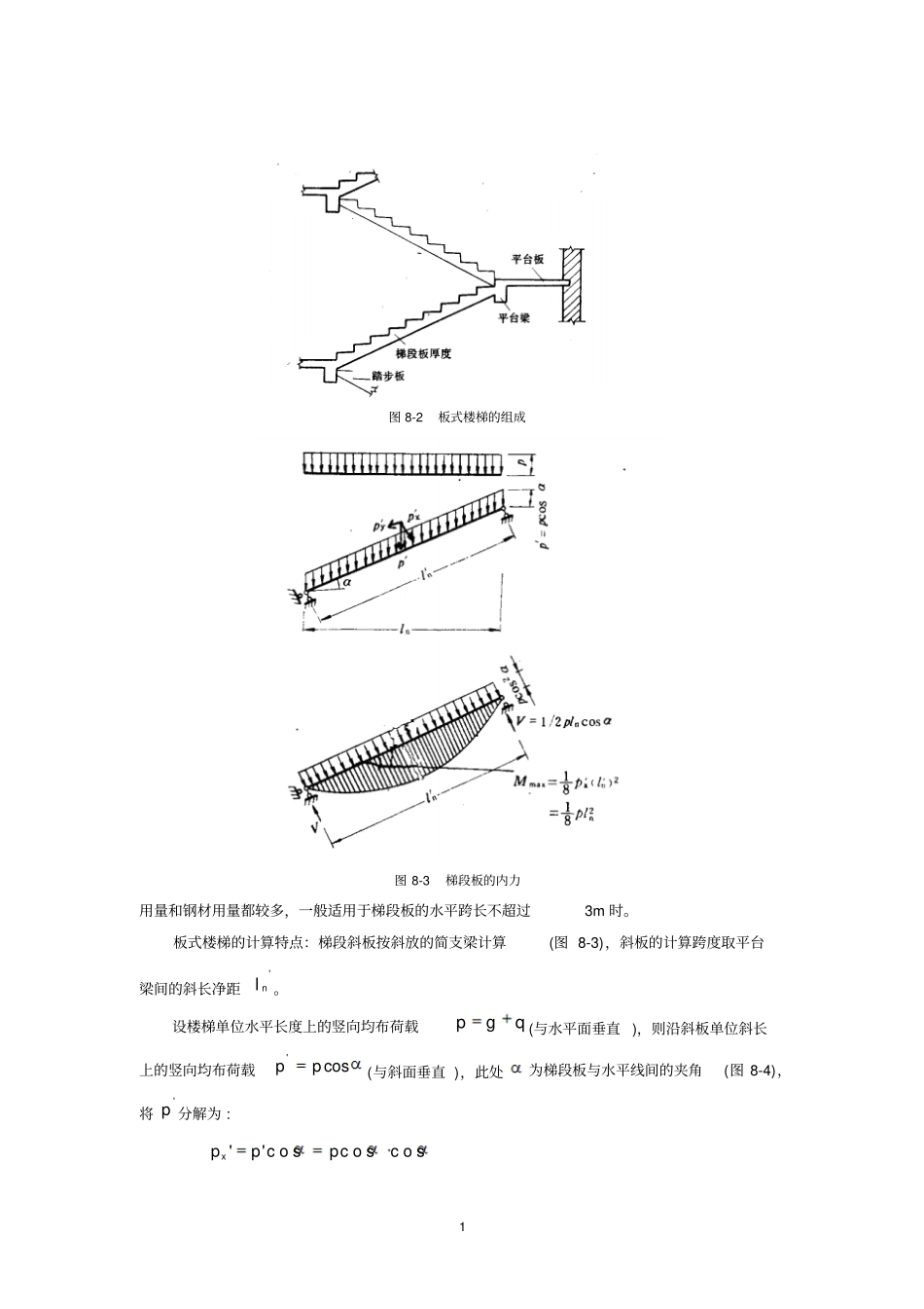 经典楼梯计算手算详解汇总_第2页