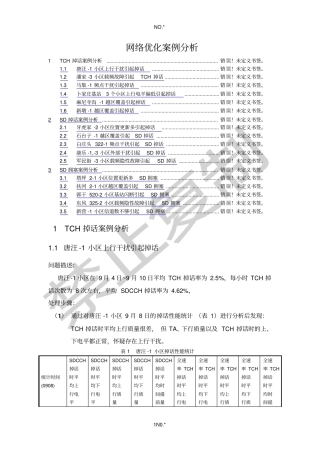 经典网络优化案例分析