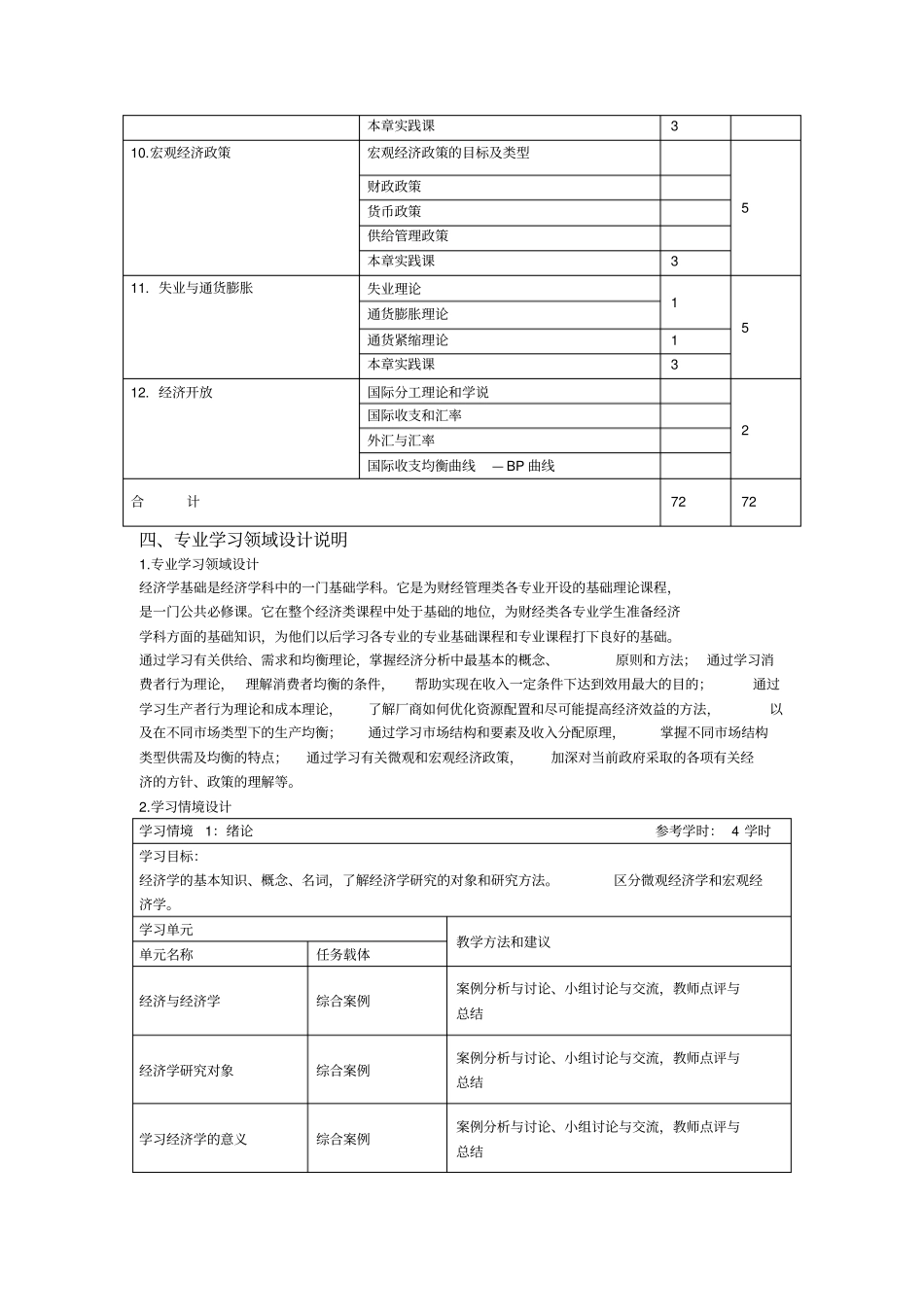 经济学基础课程标准_第3页