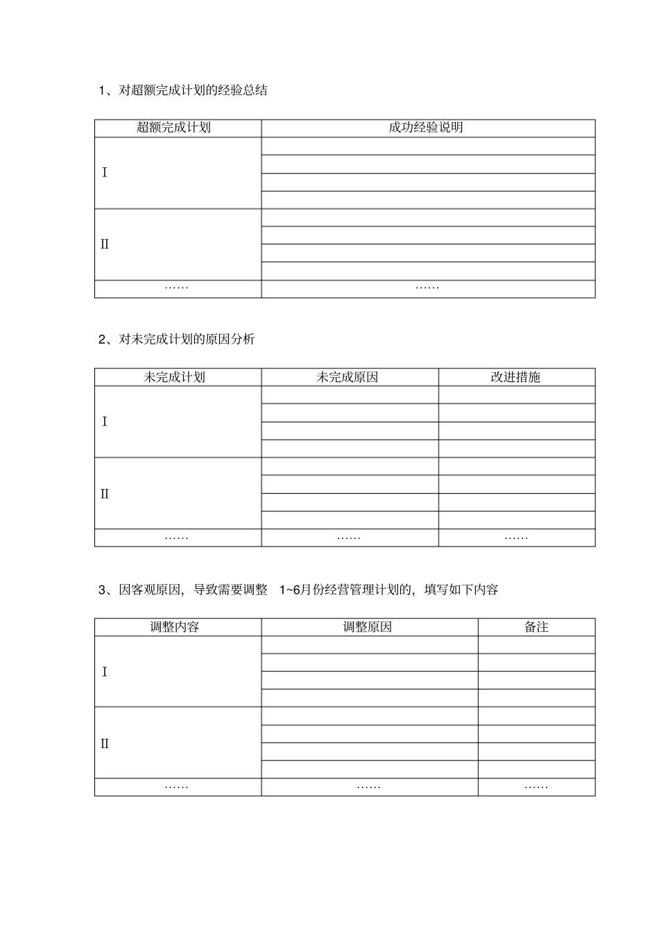 经营计划执行情况分析报告_第2页