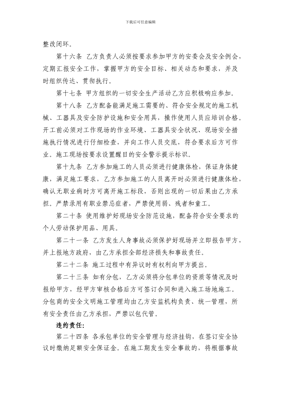 安全管理协议书_第3页