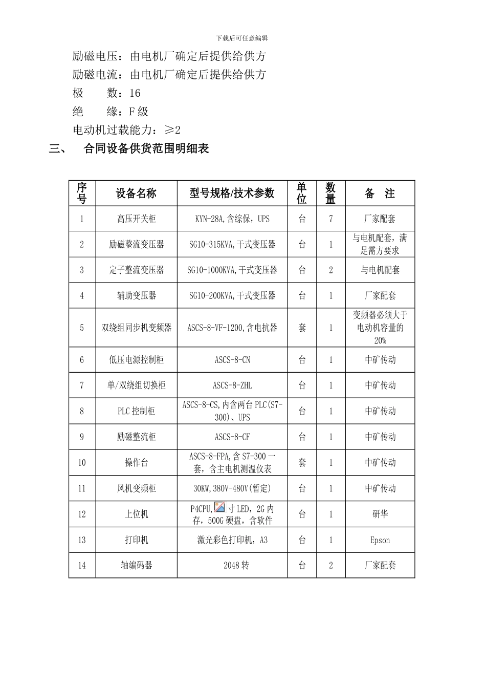安阳大众煤业有限责任公司新主井电控技术协议2024_第3页