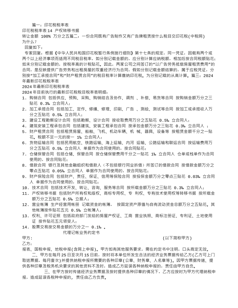 广告合同印花税税率_第1页