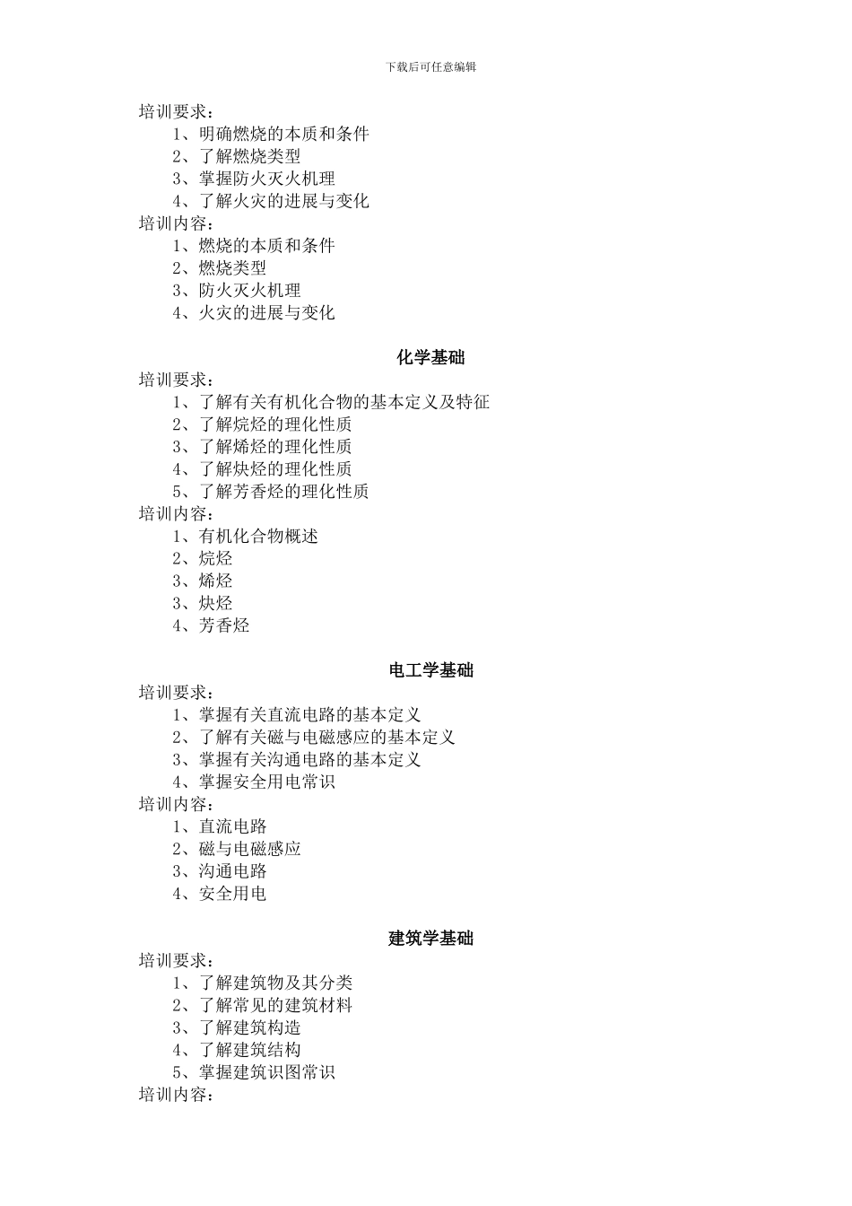 建构筑物消防员培训计划五级_第3页
