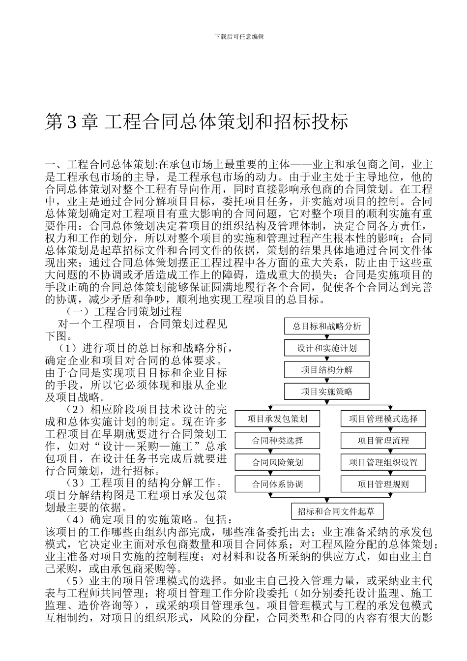 建筑讲座-第3章-工程合同总体策划和招标投标_第1页