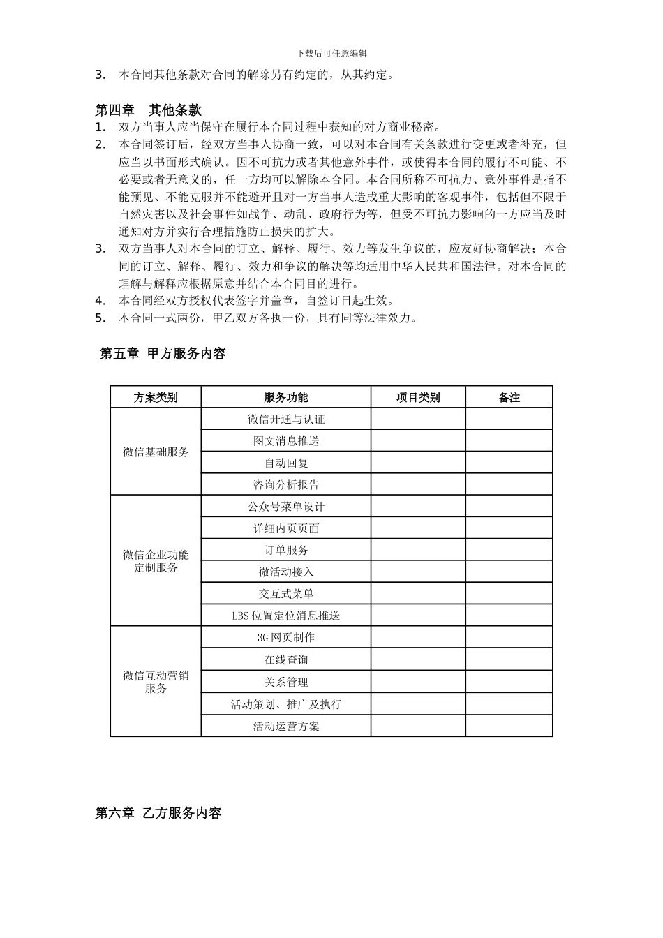 微信公众号代运营协议书_第2页