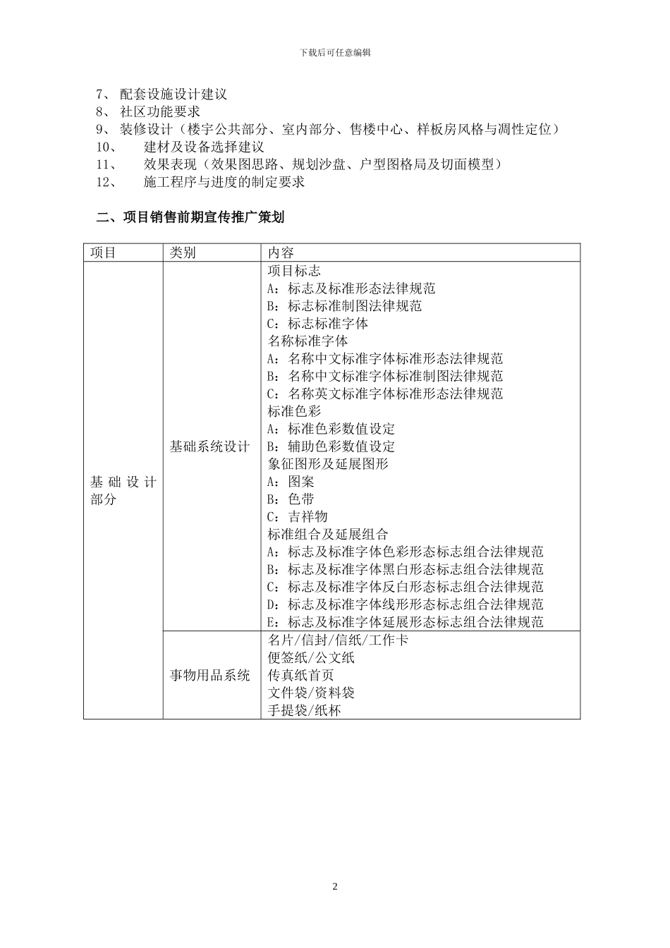 房地产项目全案策划及独家销售代理合同_第2页