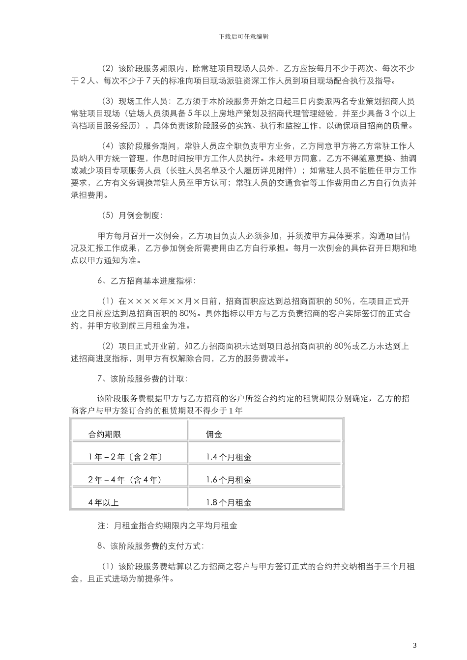 房地产项目招商策划代理合同_第3页