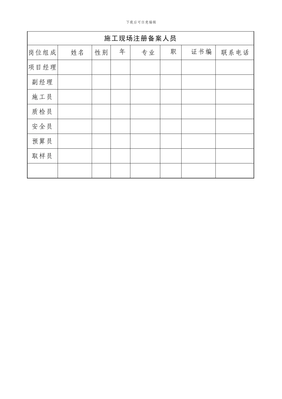 房屋建筑工程分包合同备案表_第2页