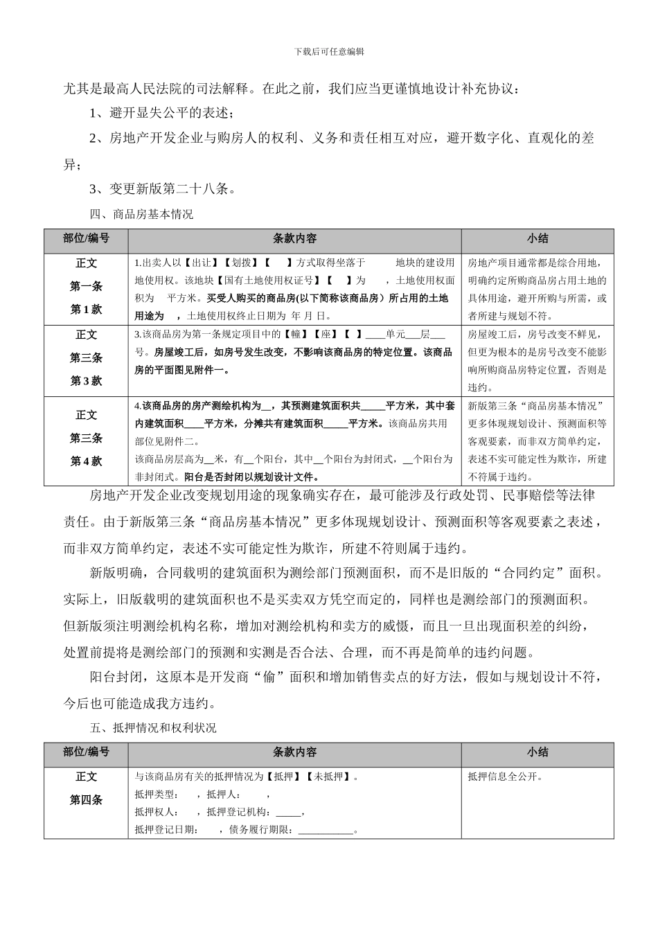 新版商品房买卖合同示范文本解读_第3页