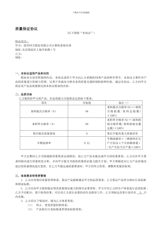 显示器质量保证协议