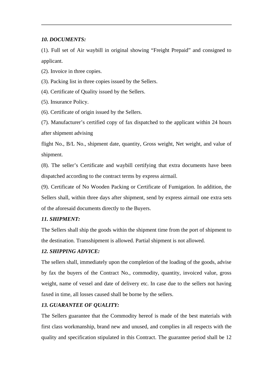 最新国际贸易合同完整英文_第2页