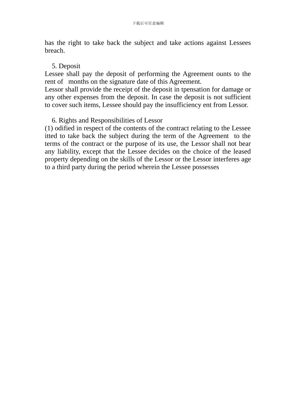 最新英文版融资租赁合同书样本_第2页