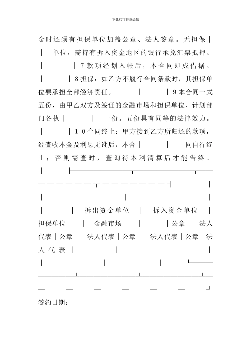 最新资金拆借合同资金拆借合同_第3页