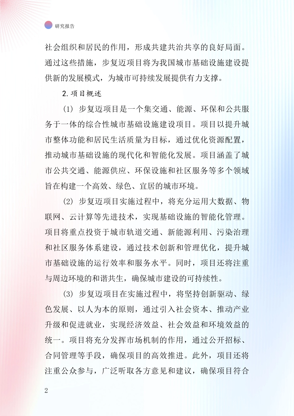 中国步复迈项目投资可行性研究报告_第2页