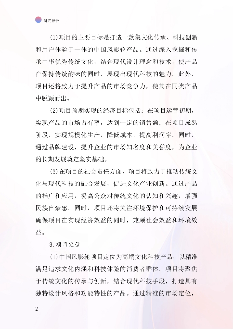 中国风影轮项目投资可行性研究报告_第2页