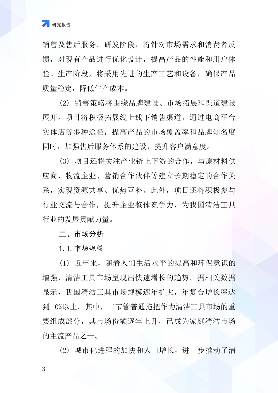 中国二节管普通拖把项目投资可行性研究报告_第3页